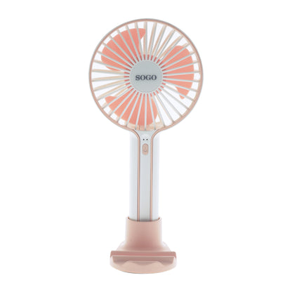 Ventoinha de Mesa Sogo VENSS21420P | 3 pás, Bateria, Suporte Telemóvel