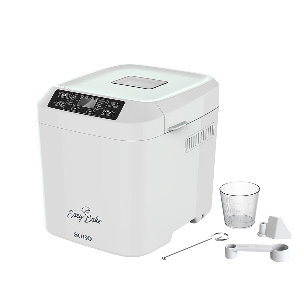 Máquina de Pão Sogo PANSS10722 | 1kg, 12 programas, Ecrã digital