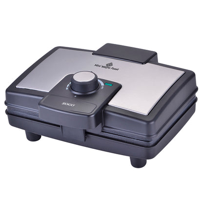 Máquina de Waffles Sogo WAFSS7230 | Antiaderente, 800W, 2 Waffles