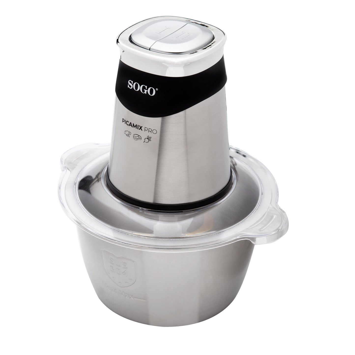 Picadora Sogo Inox PICSS5262 | 1.8L, 500W, 2 Velocidades