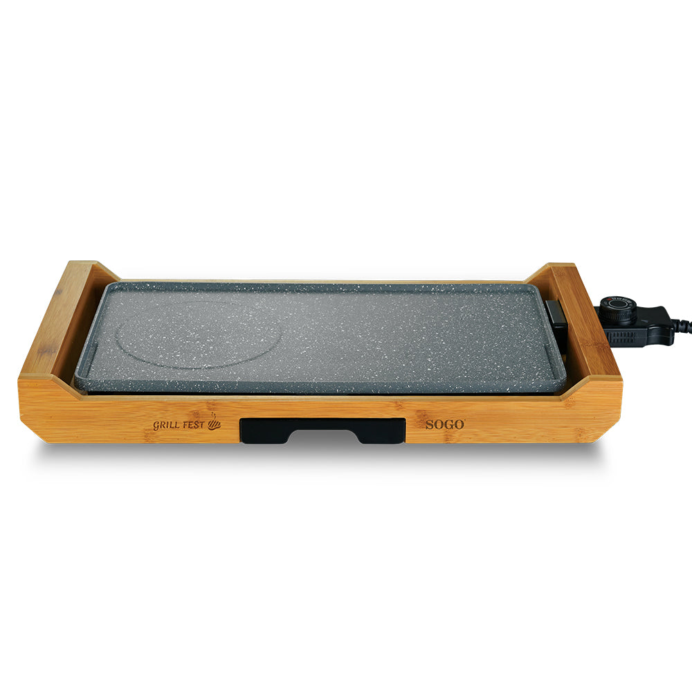 Grelhador Sogo BARSS1223 | 43x23cm, Antiaderente, 2200W
