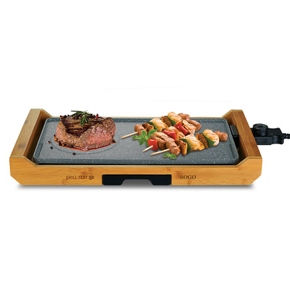Grelhador Sogo BARSS1223 | 43x23cm, Antiaderente, 2200W