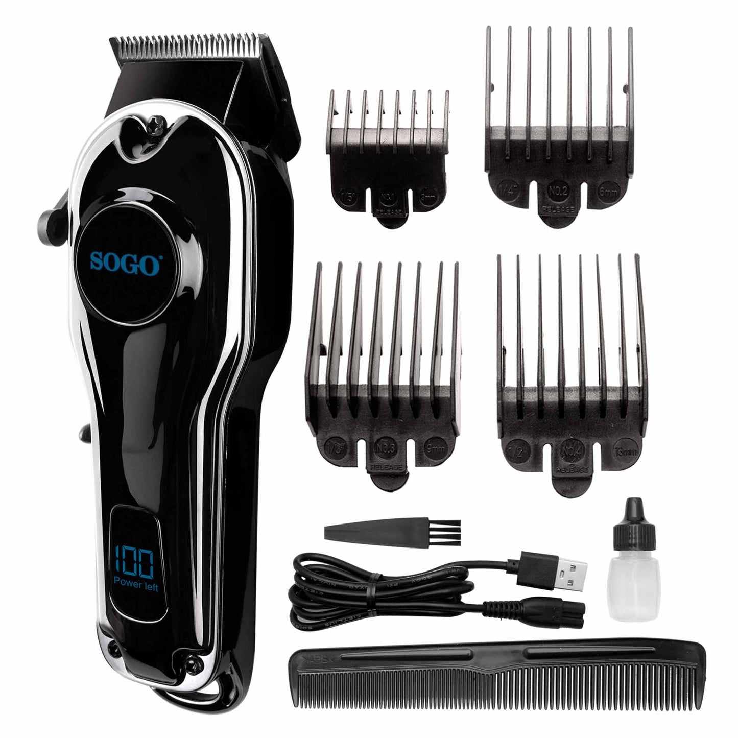 Máquina Cortar Cabelo Sogo CPE-SS3485 | Sem Fios, 150 min