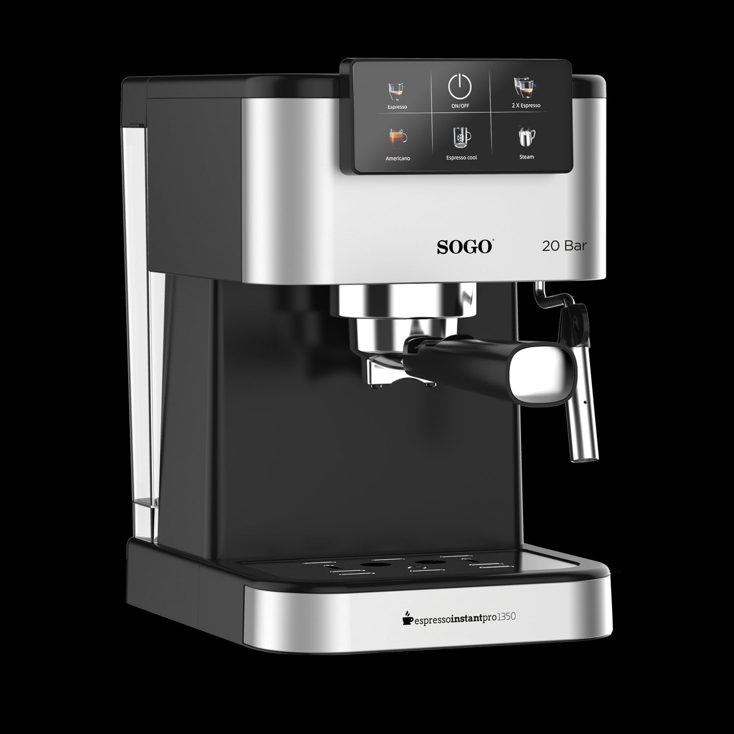 Máquina de Café Expresso Sogo CAFSS5668 | 20 bar, 1.5L, 1350W