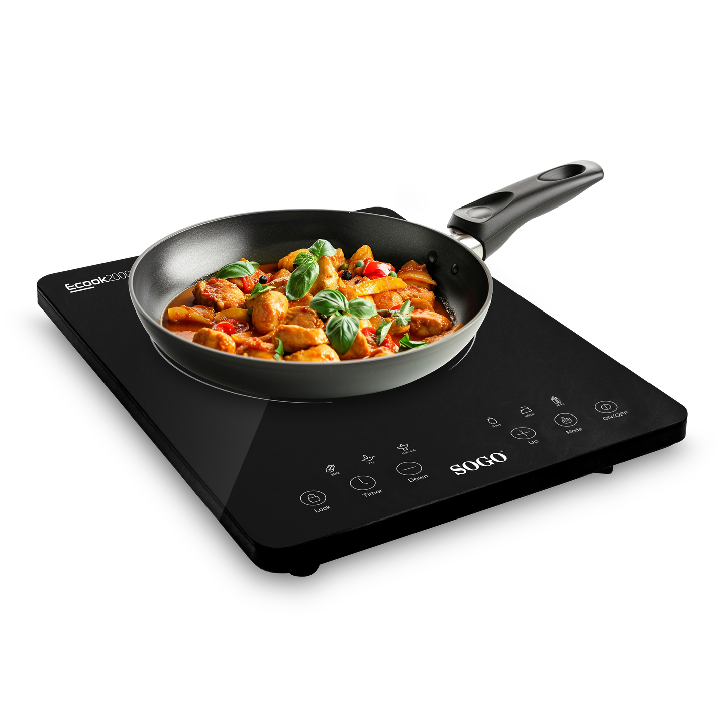 Placa Elétrica Sogo COCSS10246 | 1 zona, 2000W, Indução