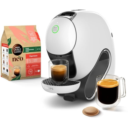 Máquina de Café Cápsulas KRUPS Dolce Gusto Neo Expert | Branco, 15 bar