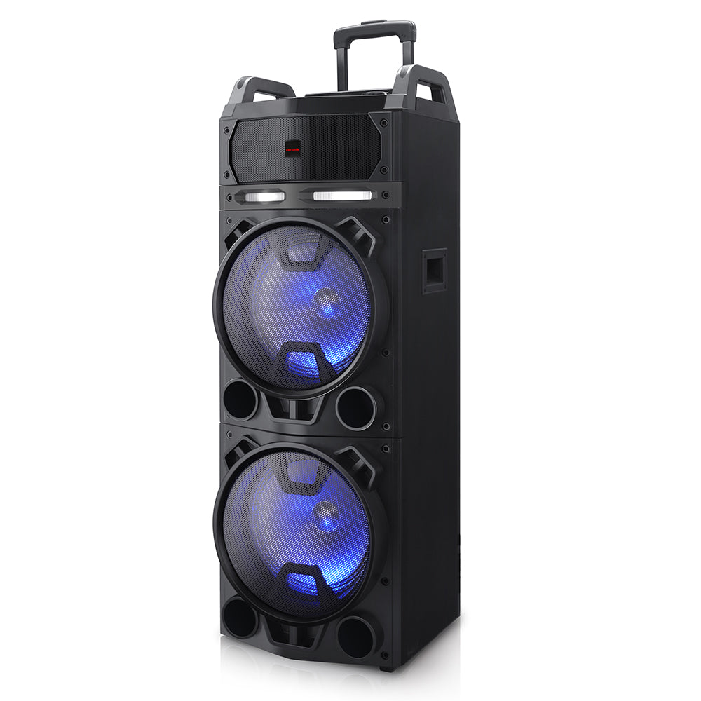 Coluna Trolley AIWA KBTUS900 | 100W RMS, Bluetooth 5.0, Karaoke