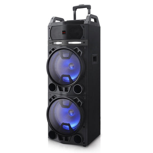Coluna Trolley AIWA KBTUS900 | 100W RMS, Bluetooth 5.0, Karaoke