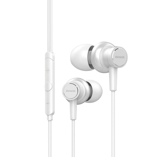 Auriculares AIWA ESTM500WT | 10Hz-40kHz, Microfone, 10mm