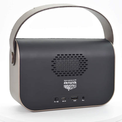 Rádio Portátil AIWA RBTU600 | Bluetooth, 6h Autonomia, USB
