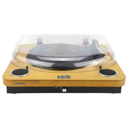 Giradiscos AIWA GBTUR120WDMKII | 3 Velocidades, Bluetooth, Rádio FM