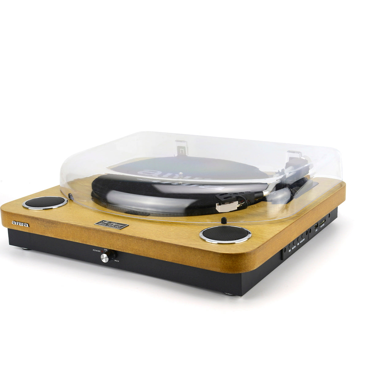 Giradiscos AIWA GBTUR120WDMKII | 3 Velocidades, Bluetooth, Rádio FM