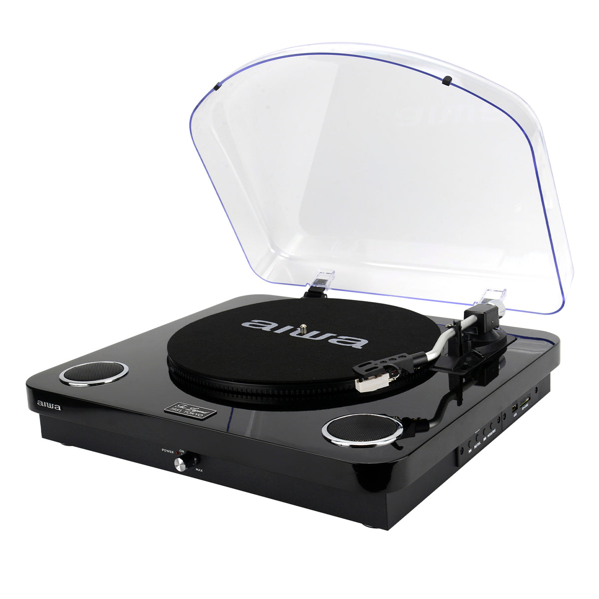 Gira Discos AIWA GBTUR120BKMKII | 3 Velocidades, Bluetooth, Rádio FM