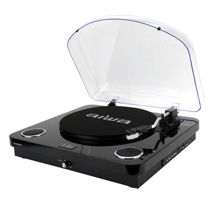 Gira Discos AIWA GBTUR120BKMKII | 3 Velocidades, Bluetooth, Rádio FM