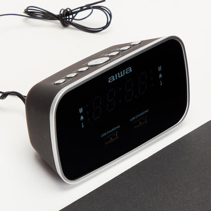 Rádio AIWA CRU19BK | USB, FM, Sleep