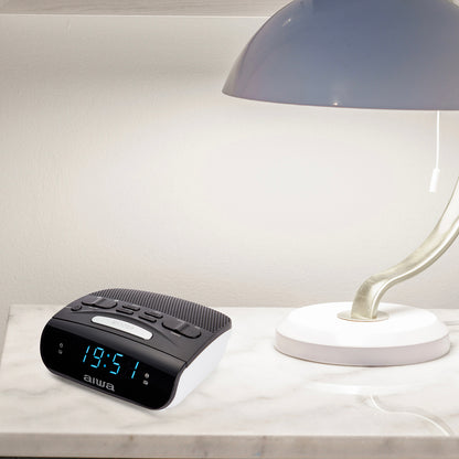 Rádio Despertador AIWA CR15 | LED, AM/FM, Sleep/Snooze