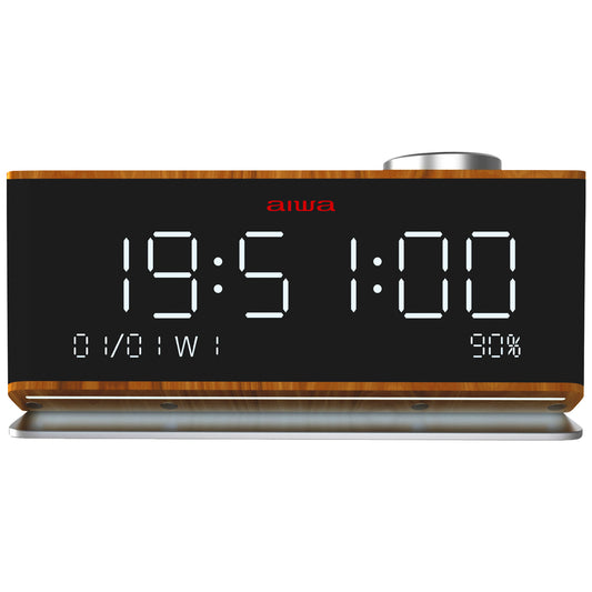 Rádio Relógio AIWACR90BT | Bluetooth, FM, Alarme duplo