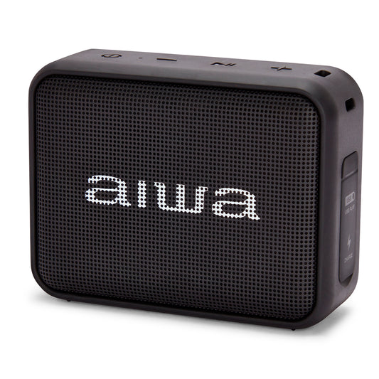 Coluna Bluetooth AIWA BS200BK | 6W RMS, IPX6, 12h Autonomia