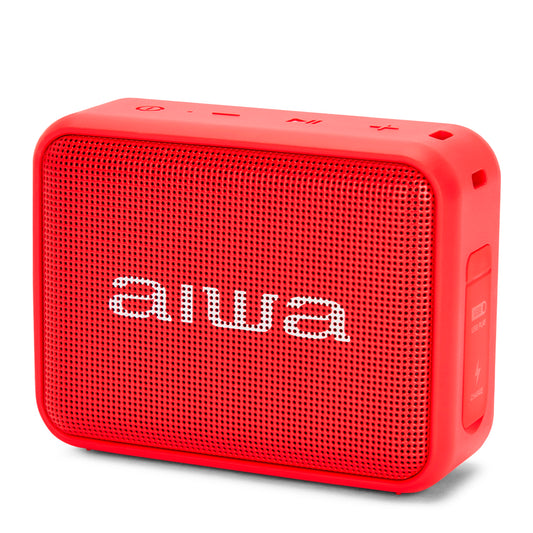 Coluna Bluetooth AIWA BS-200RD | Bluetooth 5.0, 6W RMS, IPX6