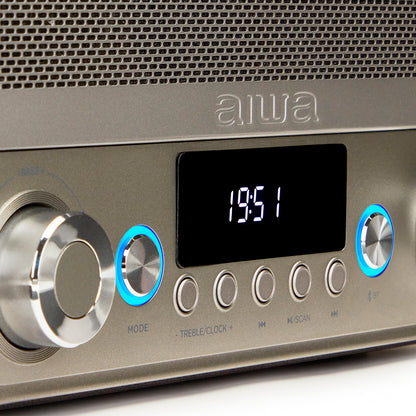 Coluna Bluetooth AIWA BSTU750BK | 50W RMS, Bluetooth 5.0, FM PLL