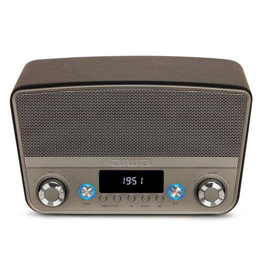 Coluna Bluetooth AIWA BSTU750BK | 50W RMS, Bluetooth 5.0, FM PLL