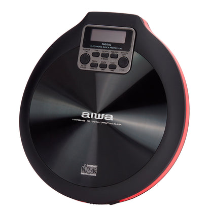 Leitor de CD AIWA PCD810RD | 20 Memórias, Anti Choque, Display LCD