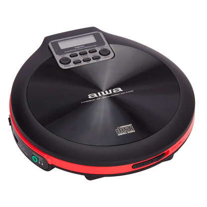 Leitor de CD AIWA PCD810RD | 20 Memórias, Anti Choque, Display LCD