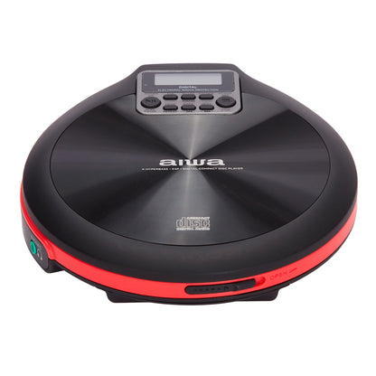 Leitor de CD AIWA PCD810RD | 20 Memórias, Anti Choque, Display LCD