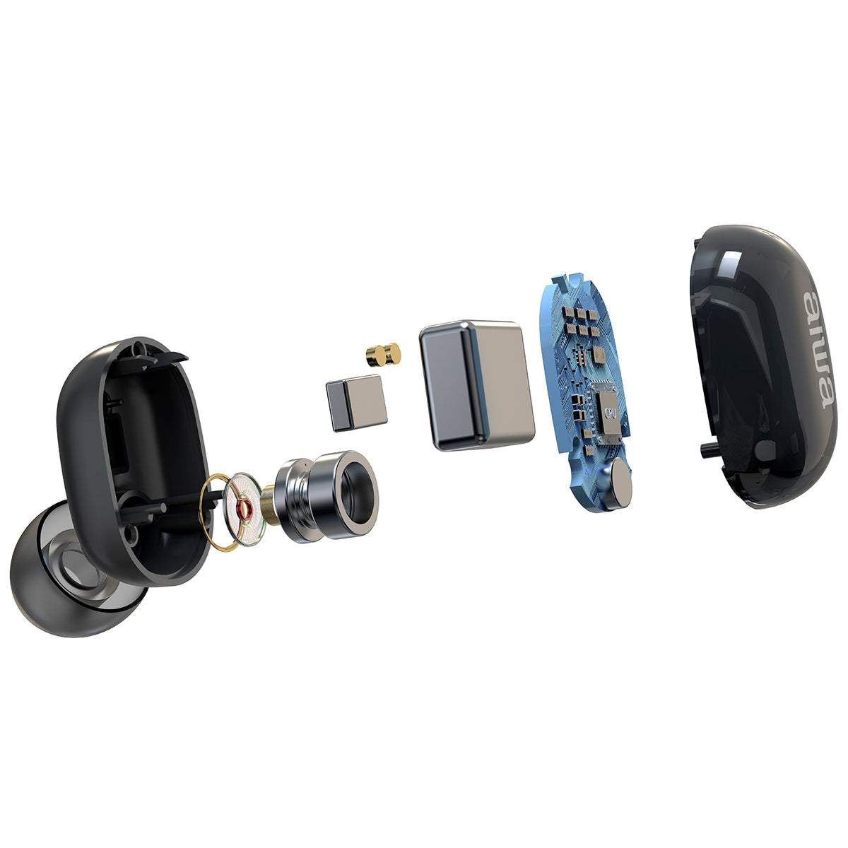 Auriculares True Wireless AIWA EBTW150BK | BT 5.0, 15h, Micro duplo