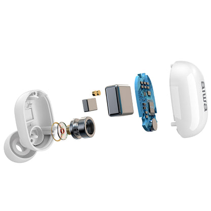 Auriculares In-Ear AIWA EBTW150WT | BT 5.0, 15h bateria, Micro duplo