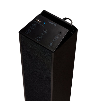 Coluna Bluetooth AIWA TSBT270BK | 50W, Bluetooth 5.0, USB