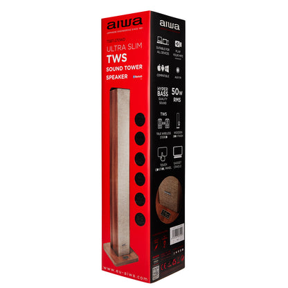 Coluna Bluetooth AIWA TSBT270WD | 50W RMS, Bluetooth 5.0, TWS
