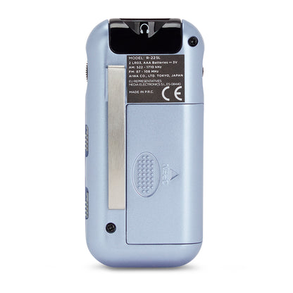 Rádio de Bolso Aiwa R22SL | AM/FM, Auscultadores, Pilhas AAA