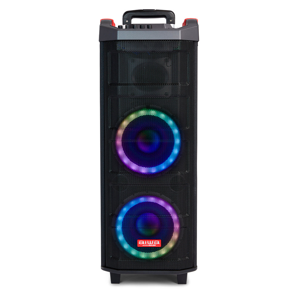 Coluna Trolley AIWA KBTUS608 | 80W RMS, Bluetooth 5.0, Karaoke