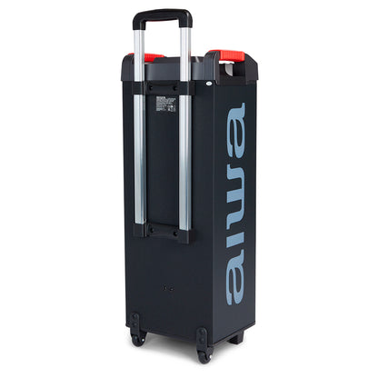 Coluna Trolley AIWA KBTUS608 | 80W RMS, Bluetooth 5.0, Karaoke
