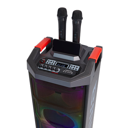 Coluna Trolley AIWA KBTUS710 | 90W RMS, Bluetooth 5.0, Karaoke