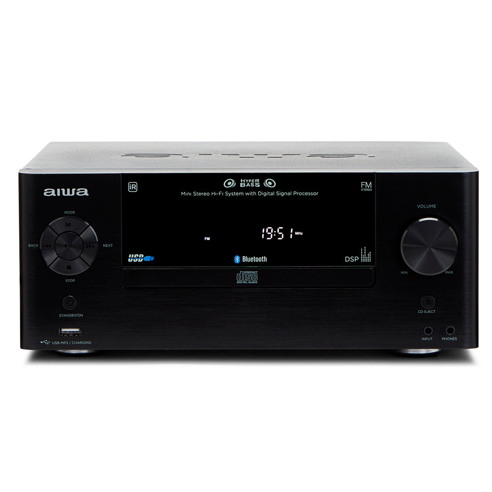 Micro Hi-fi AIWA MSBTU500 | Bluetooth 5.0, 50W RMS, CD