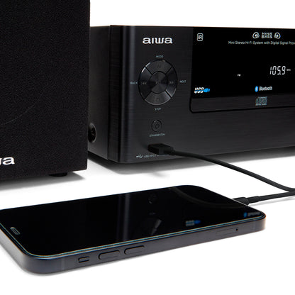 Micro Hi-fi AIWA MSBTU500 | Bluetooth 5.0, 50W RMS, CD