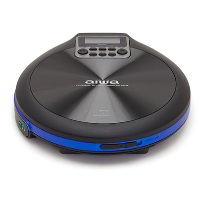 Leitor CD Portátil Aiwa PCD810BL | Anti-choque 120s, 20 Memórias, USB