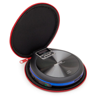 Leitor CD Portátil Aiwa PCD810BL | Anti-choque 120s, 20 Memórias, USB