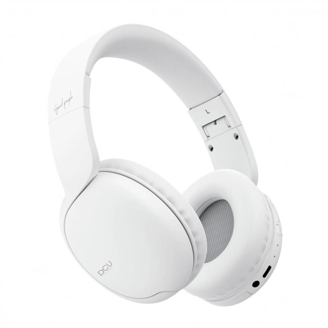 Auriculares DCU Bluetooth Plegáveis | Branco, 15h