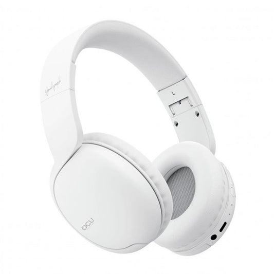 Auriculares DCU Bluetooth Plegáveis | Branco, 15h