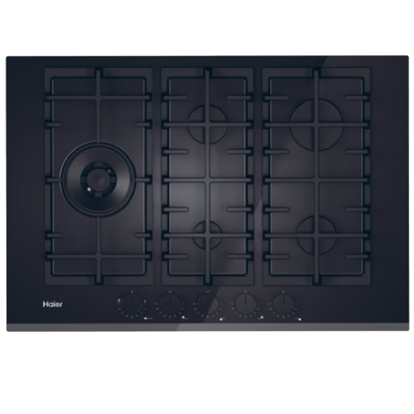 Placa a Gás Haier HAVG7WL4BPB | 5 Zonas, Vidro Preto