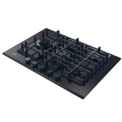 Placa a Gás Haier HAVG7WL4BPB | 5 Zonas, Vidro Preto