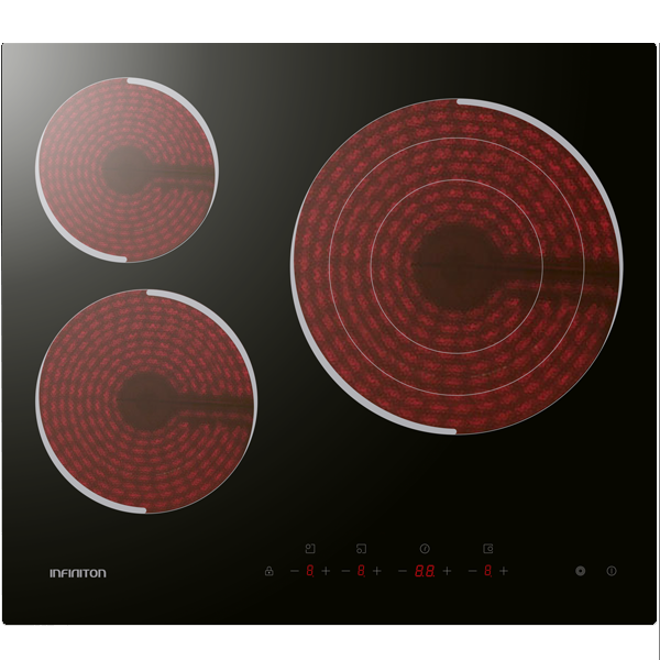 Conjunto Forno e Placa Infiniton | 65L, 8 Funções, 3 Zonas