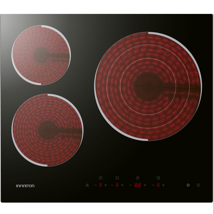 Conjunto Forno e Placa Infiniton | 65L, 8 Funções, 3 Zonas