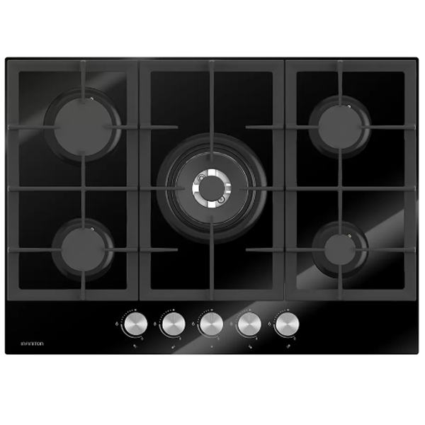 Placa a Gás Infiniton 78GLN52 | 5 Queimadores, Preto