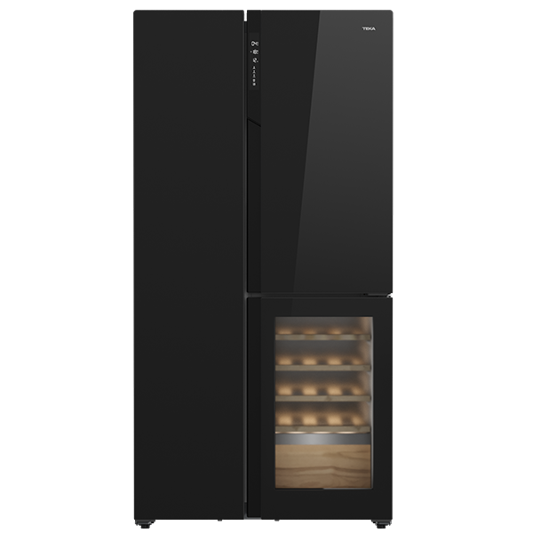 Frigorífico Americano TEKA RLF85950GBK | 548L, Vinoteca, Classe E