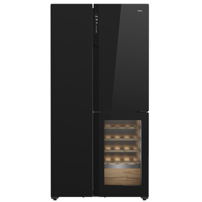 Frigorífico Americano TEKA RLF85950GBK | 548L, Vinoteca, Classe E