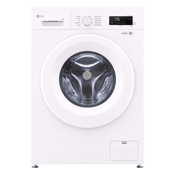 Máquina de Lavar Roupa LG F4X1008NWH | 8kg, 1400RPM, A